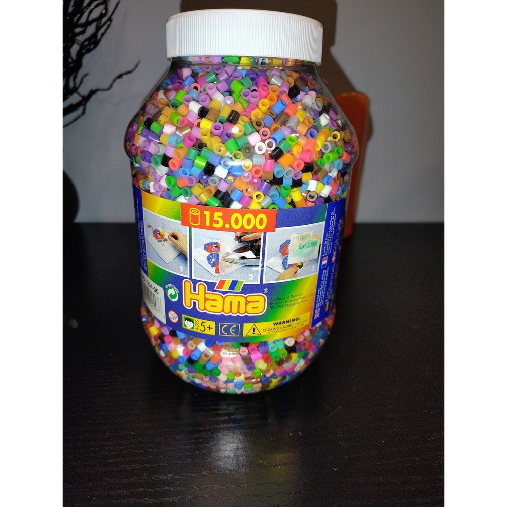 Hama Beads Jar Multicolor Midi Fusion Beads unknown amount refilled jar